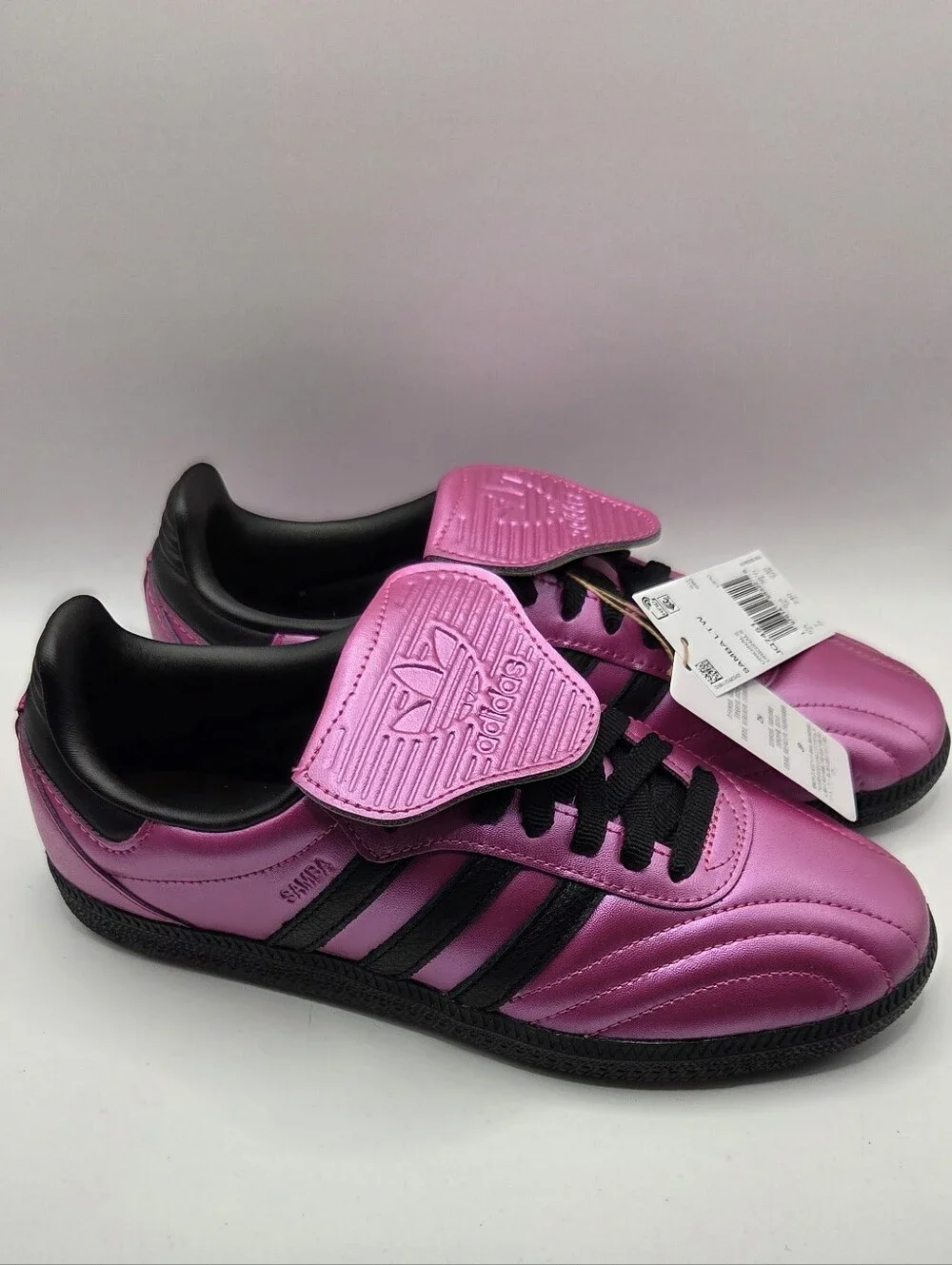 adidas Samba LT Womens Size 7 Metallic Pink/Black